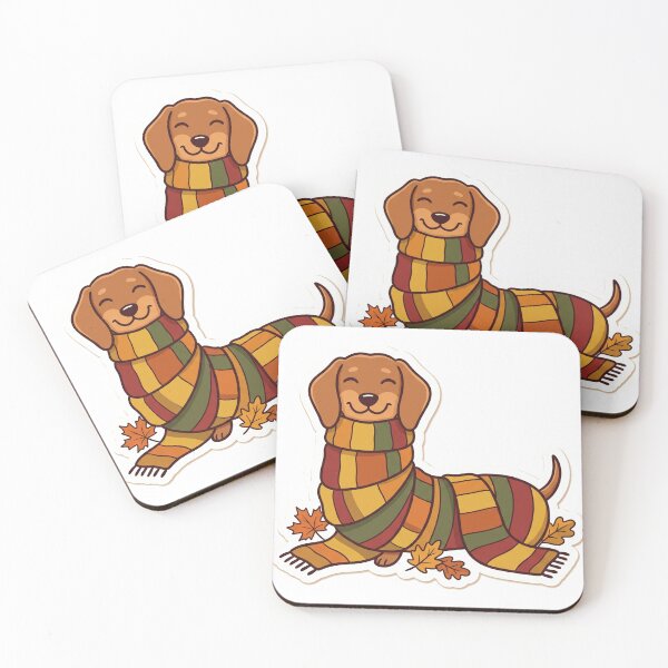 Item preview, Dachshund Scarf Cozy Autumn Cute designed and sold by DofinaSur.