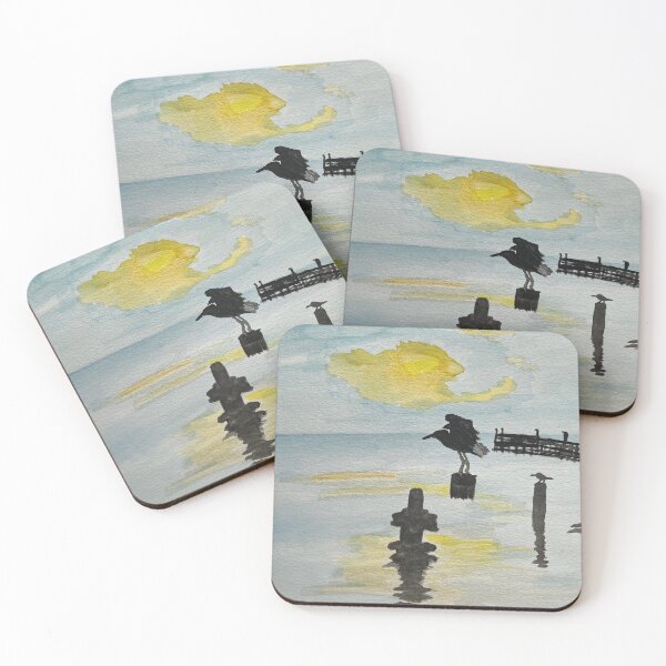 Item preview, Coastal Birds at Sunset designed and sold by BirdandaBrush.