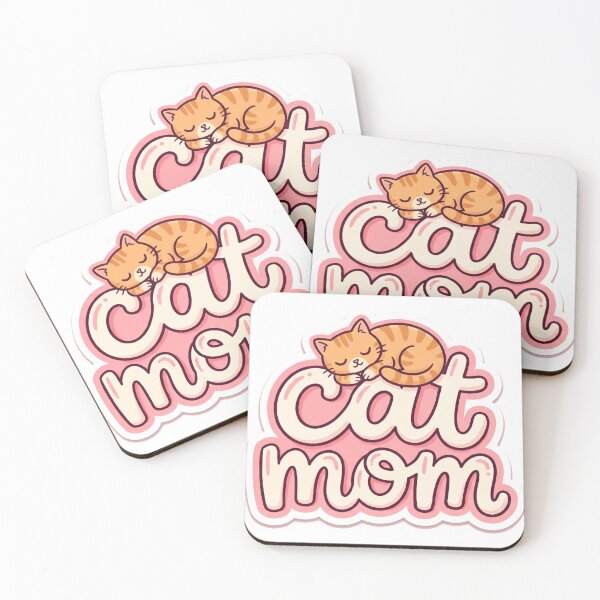 Item preview, Cat Mom Cute Lettering Kawaii Gift designed and sold by DofinaSur.