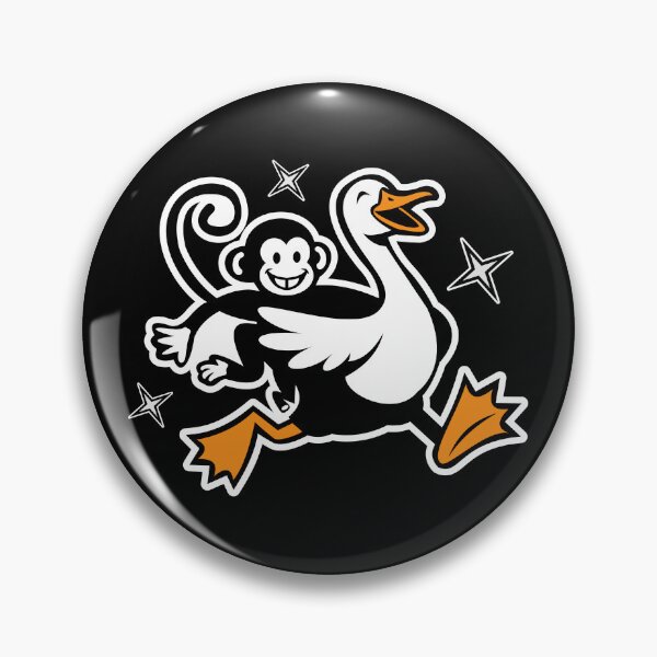 Item preview, Monkey Riding a Goose Cartoon Design designed and sold by AhmedZouita.