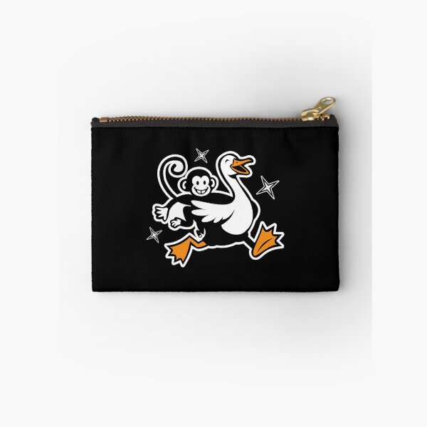 Item preview, Monkey Riding a Goose Cartoon Design designed and sold by AhmedZouita.