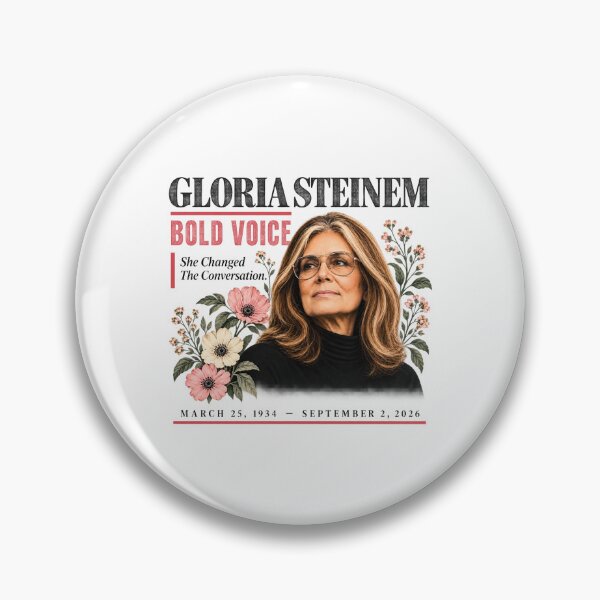 Item preview, Gloria Steinem Feminist, Women's Rights, Activist Gift, Women's History designed and sold by moonfullStudio.