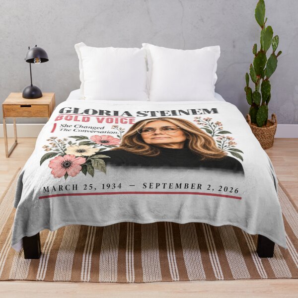 Item preview, Gloria Steinem Feminist, Women's Rights, Activist Gift, Women's History designed and sold by moonfullStudio.