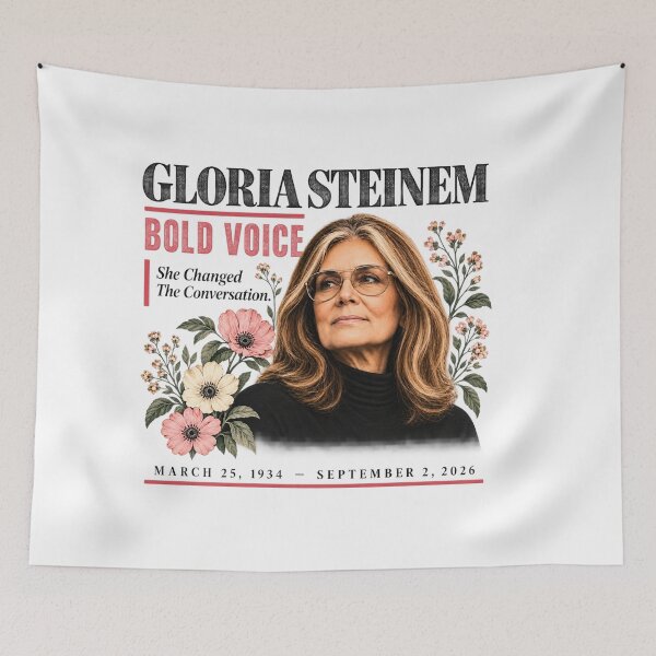 Item preview, Gloria Steinem Feminist, Women's Rights, Activist Gift, Women's History designed and sold by moonfullStudio.