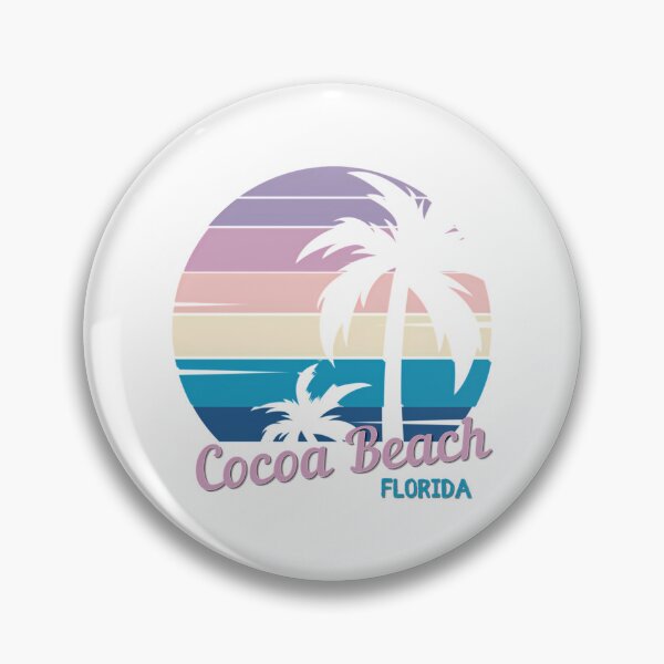 Item preview, Cocoa Beach - Vintage Tropical Sunset - Florida -Bioluminescent Beach designed and sold by PepperDesignt.