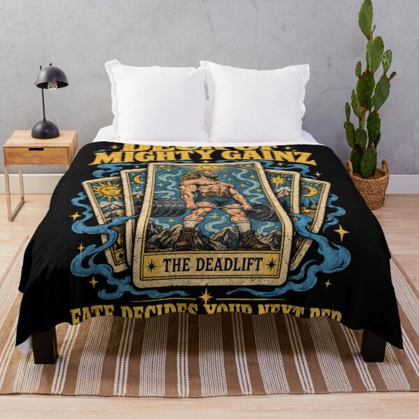 Item preview, Deck Of Mighty Gainz The Deadlift Tarot Card Gym Retro  designed and sold by Yellowriversss.