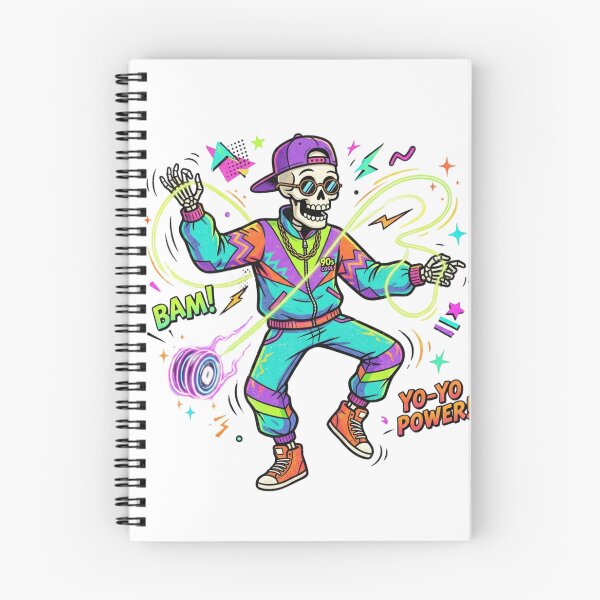 Item preview, Yo-Yo Power Retro 90s Cool Skeleton Bam designed and sold by VibeTherapyArt.