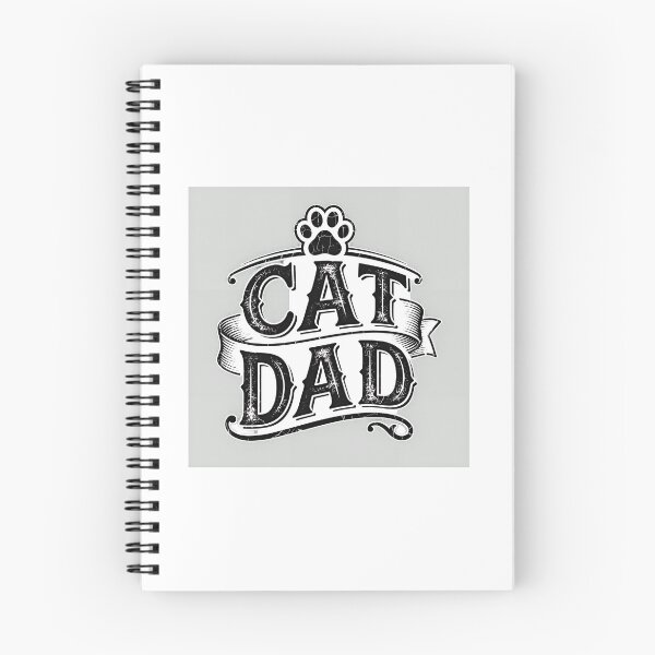 Item preview, Cat Dad Paw Print Vintage Ribbon Banner Design designed and sold by Dmo3HarkoArt.