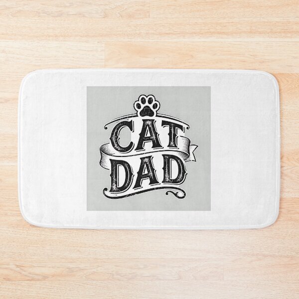 Item preview, Cat Dad Paw Print Vintage Ribbon Banner Design designed and sold by Dmo3HarkoArt.