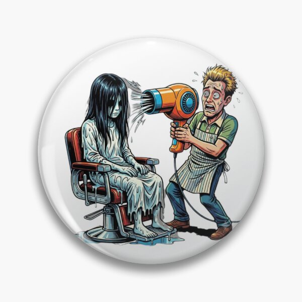Item preview, Samara At The Hair Salon – Funny Horror Blow Dry designed and sold by Addy77shop.