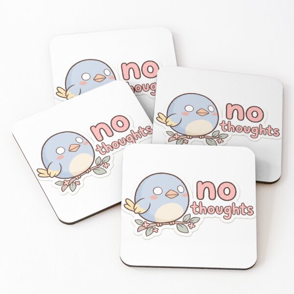Item preview, No Thoughts Cute Bird Funny Meme designed and sold by DofinaSur.