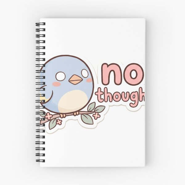 Item preview, No Thoughts Cute Bird Funny Meme designed and sold by DofinaSur.