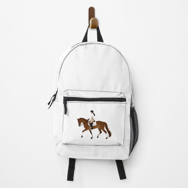 Item preview, Chestnut Thoroughbred And Rider - Equine Rampaige designed and sold by MiamiArchivesCo.