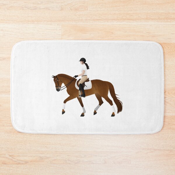 Item preview, Chestnut Thoroughbred And Rider - Equine Rampaige designed and sold by MiamiArchivesCo.