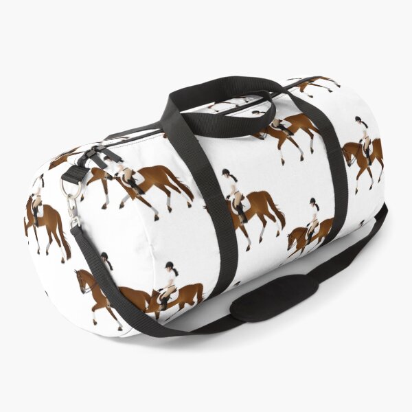 Item preview, Chestnut Thoroughbred And Rider - Equine Rampaige designed and sold by MiamiArchivesCo.