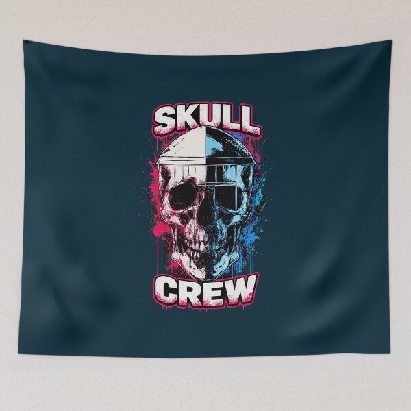 Item preview, Skull Crew Dark Helmet Graphic designed and sold by Getcustomtel.