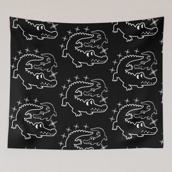 Item preview, Crocodile Duo Line Art With Stars designed and sold by AhmedZouita.