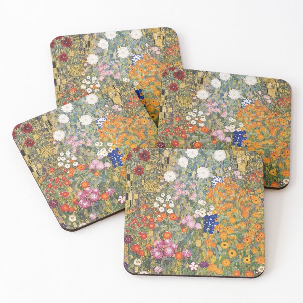 Item preview, Gustav Klimt Flower Garden Gold designed and sold by maniacfitness.