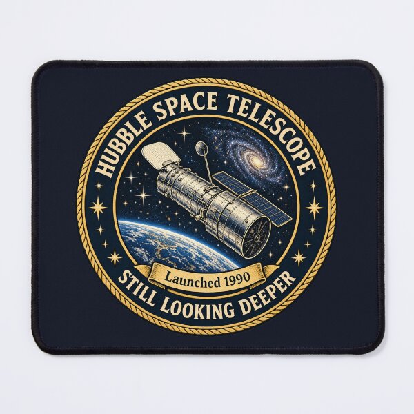 Item preview, Hubble Space Telescope Still Looking Deeper Vintage Art designed and sold by CalmCapy Co.