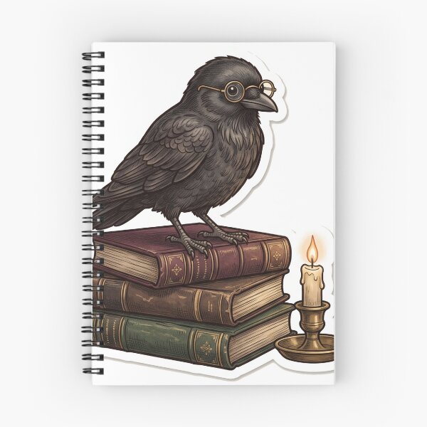 Item preview, Raven Books Dark Academia Cute Gothic designed and sold by DofinaSur.