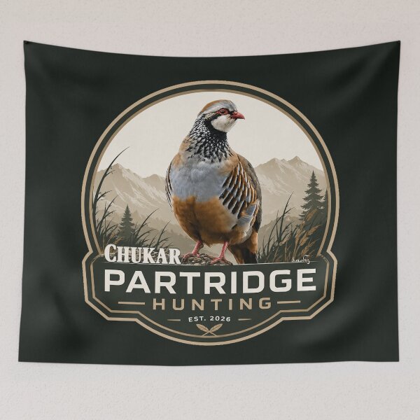 Item preview, Chukar Partridge Hunting – Mountain Hunting Heritage Logo designed and sold by TammyHunterArt.