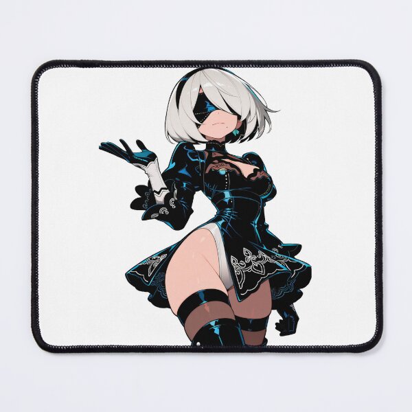 Item preview, 2B NieR Automata Floating Pod Anime Sticker designed and sold by RGB-crayon.