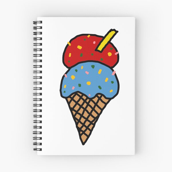 Item preview, Colorful Double Scoop Ice Cream Cone designed and sold by การออกแบบคิงซาคาอิ.