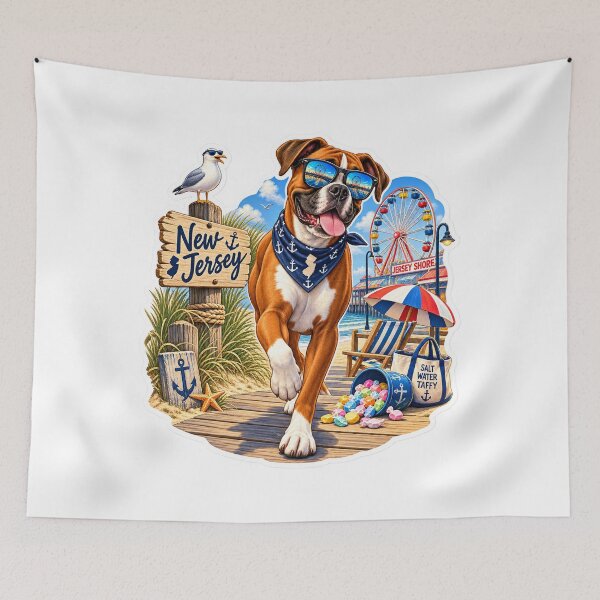 Item preview, New Jersey Shore Dog designed and sold by Whimspired By Paxx.