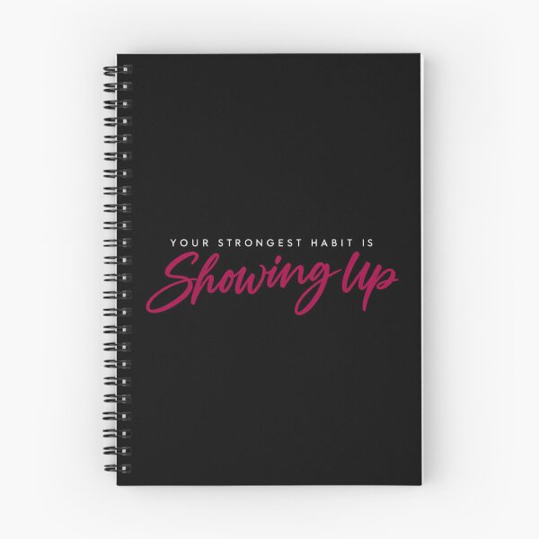 Item preview, Your Strongest Habit Is Showing Up Minimal Gym Motivation designed and sold by PhylonBoxx.