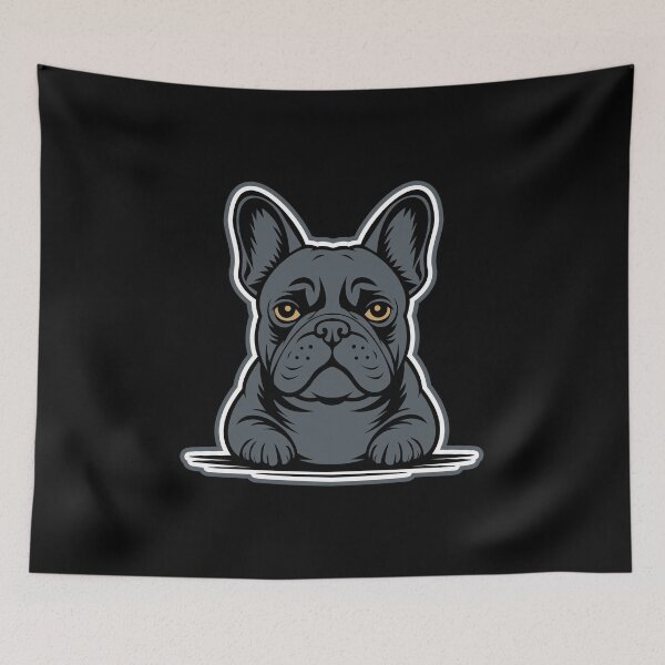 Item preview, French Bulldog Portrait Illustration Design designed and sold by AhmedZouita.