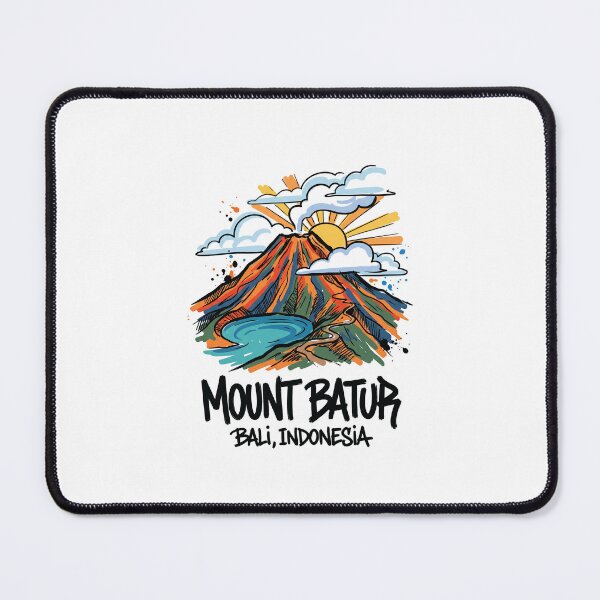 Item preview, Mount Batur Volcano Bali Indonesia Art designed and sold by Merch by Das Design Studio.