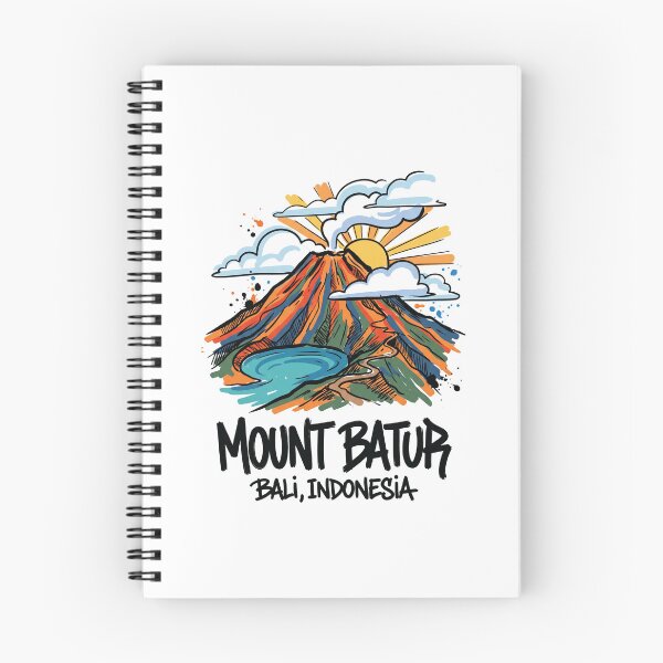 Item preview, Mount Batur Volcano Bali Indonesia Art designed and sold by Merch by Das Design Studio.