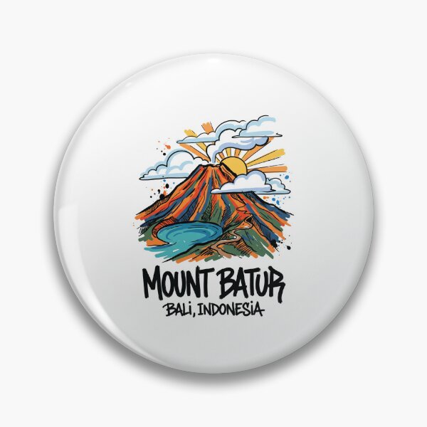 Item preview, Mount Batur Volcano Bali Indonesia Art designed and sold by Merch by Das Design Studio.