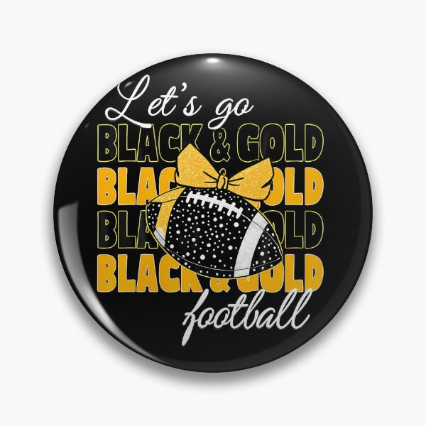 Item preview, Black And Gold Vibes Only Game Day Graphic For Girls Women designed and sold by Trippy-Toad.
