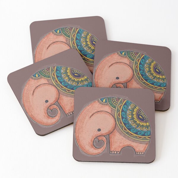 Item preview, A Cute Elephant in Mandala Style | Indian Art designed and sold by Sakshiartwork.