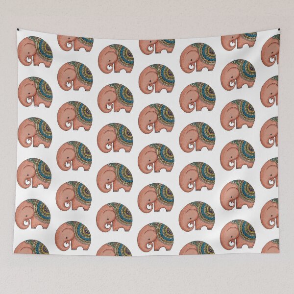 Item preview, A Cute Elephant in Mandala Style | Indian Art designed and sold by Sakshiartwork.