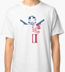 Three Percenter Oath Keeper Skull and III Texas Flag Classic T-Shirt