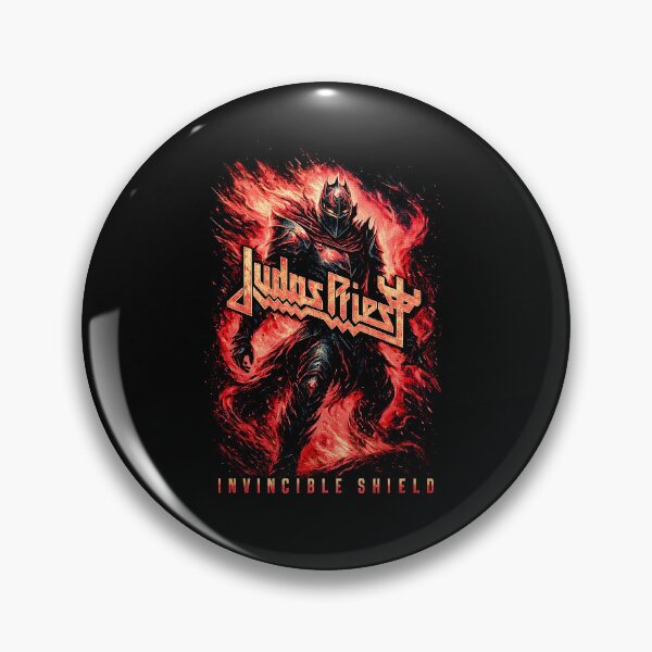 Item preview, Heavy Metal Warrior Flame Judas Priest Invincible Shield designed and sold by yukogareng.