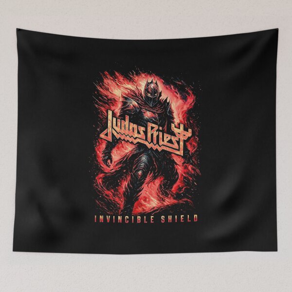 Item preview, Heavy Metal Warrior Flame Judas Priest Invincible Shield designed and sold by yukogareng.