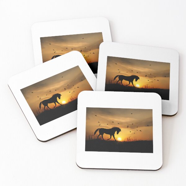 Item preview, The Waltz A Trotting Horse At Sunset designed and sold by MiamiArchivesCo.