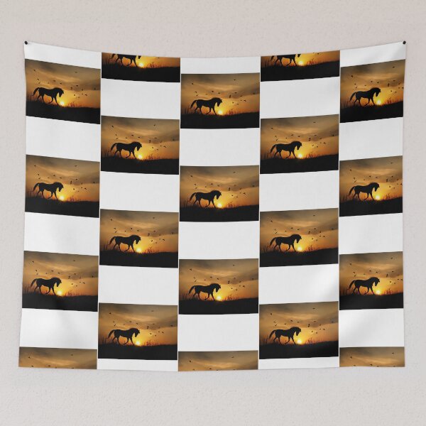 Item preview, The Waltz A Trotting Horse At Sunset designed and sold by MiamiArchivesCo.
