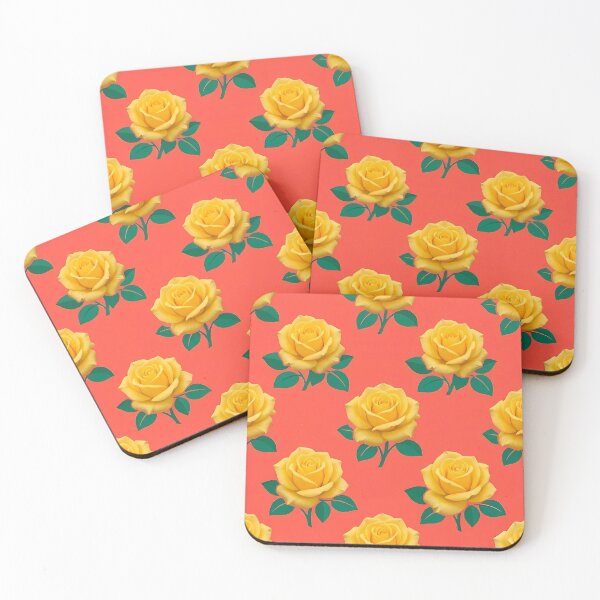 Item preview,  Bright Yellow Roses On Electric Orange designed and sold by Lasofficial.