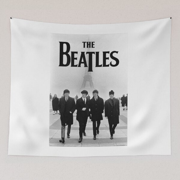 Item preview, The Beatles Black And White Potrait Poster designed and sold by perrbrop.
