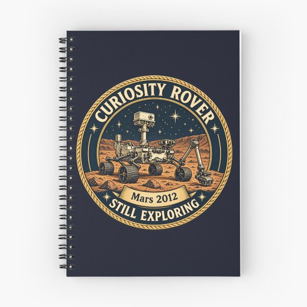 Item preview, Curiosity Rover Still Exploring Vintage Mars Mission Art designed and sold by CalmCapy Co.