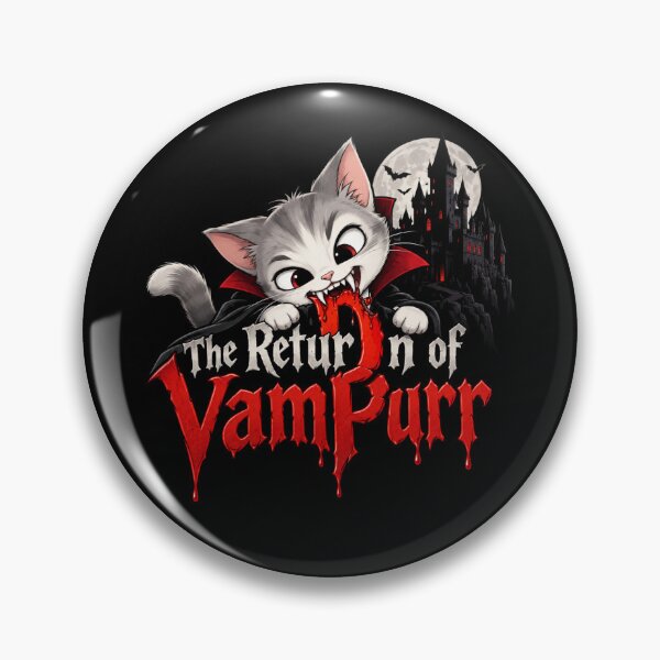 Item preview, The Return Of Vampurr Funny Cat designed and sold by TheEndDesign.