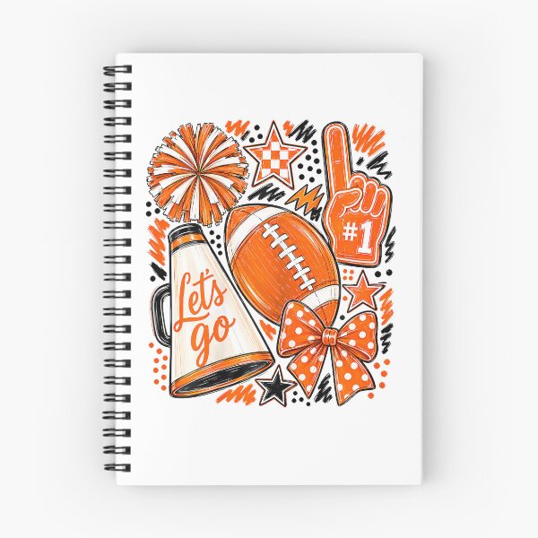 Item preview, Orange Game Day Team High School Football Cheer Mom designed and sold by Trippy-Toad.
