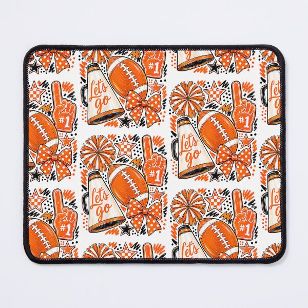 Item preview, Orange Game Day Team High School Football Cheer Mom designed and sold by Trippy-Toad.