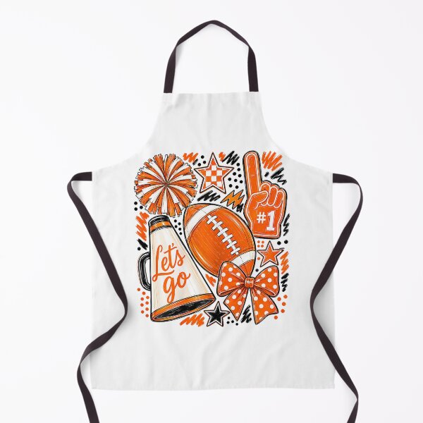 Item preview, Orange Game Day Team High School Football Cheer Mom designed and sold by Trippy-Toad.