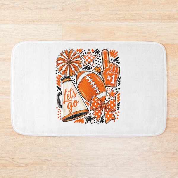 Item preview, Orange Game Day Team High School Football Cheer Mom designed and sold by Trippy-Toad.