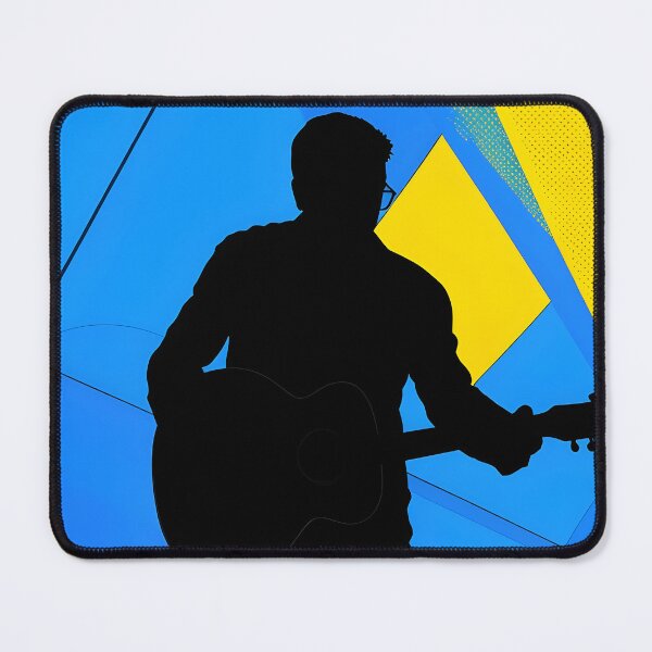 Item preview, Pop Art Guitarist Silhouette - Retro Comic Style designed and sold by Daniela`s shop.
